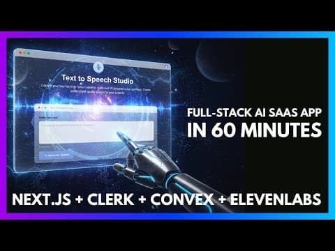 Build a Full Stack AI SaaS Application in 60 Minutes