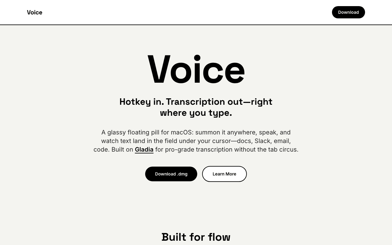 Voice product preview
