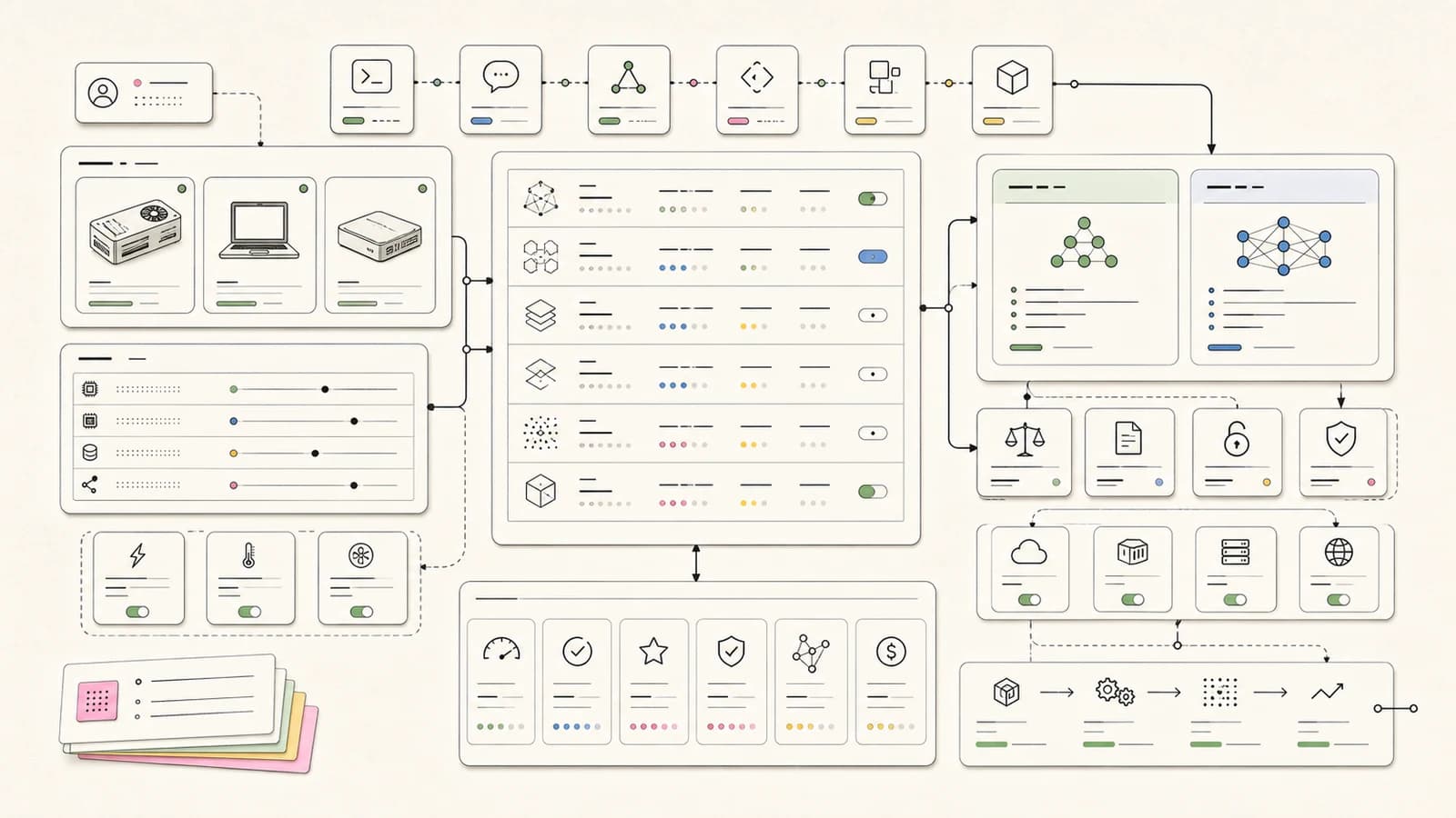 Abstract model routing board for open source AI models