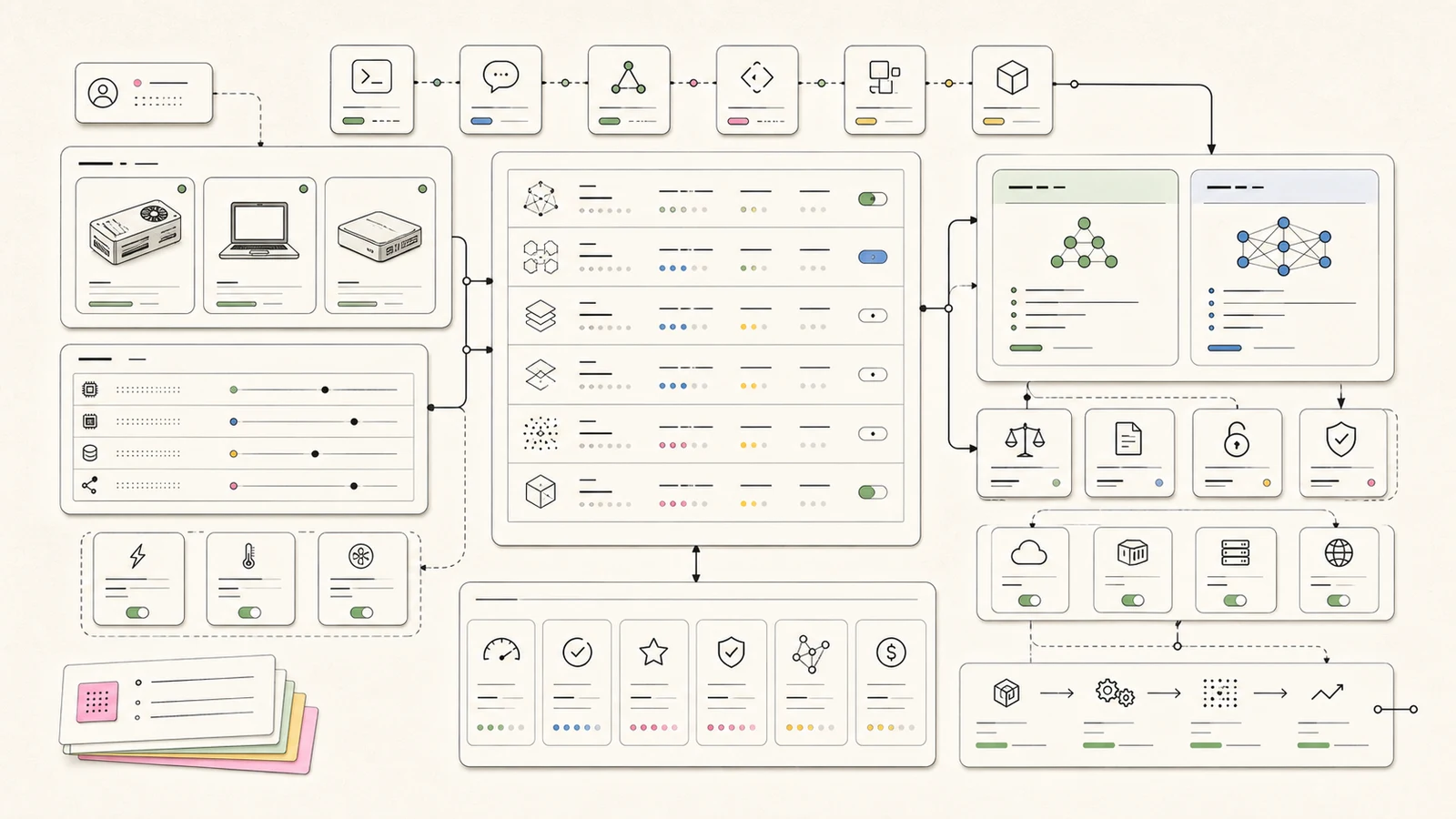 Abstract model routing board for open source AI models