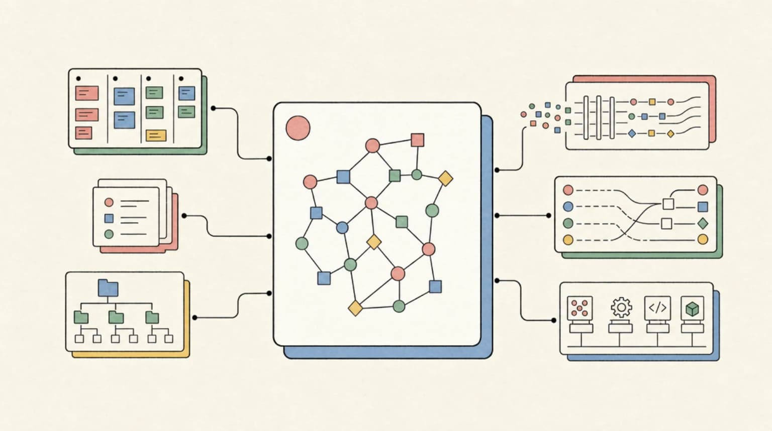 Abstract systems illustration for Why This Is Trending Now