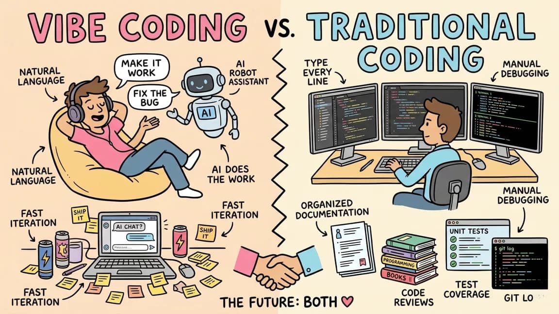 Vibe Coding vs Traditional Coding