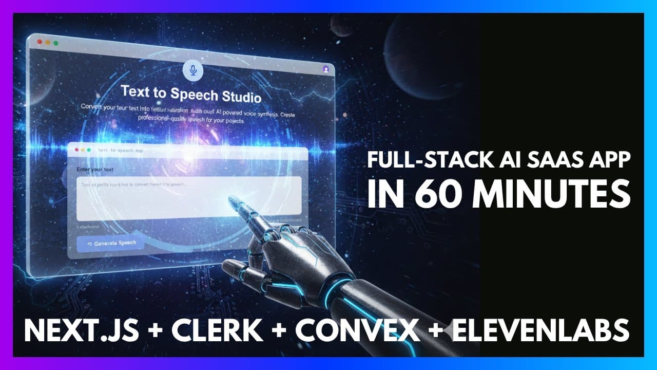 Build a Full Stack AI SaaS Application in 60 Minutes