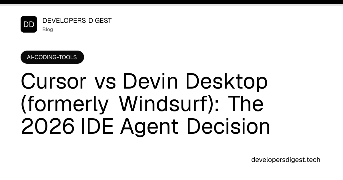 Cursor vs Devin Desktop (formerly Windsurf): The 2026 IDE Agent ...
