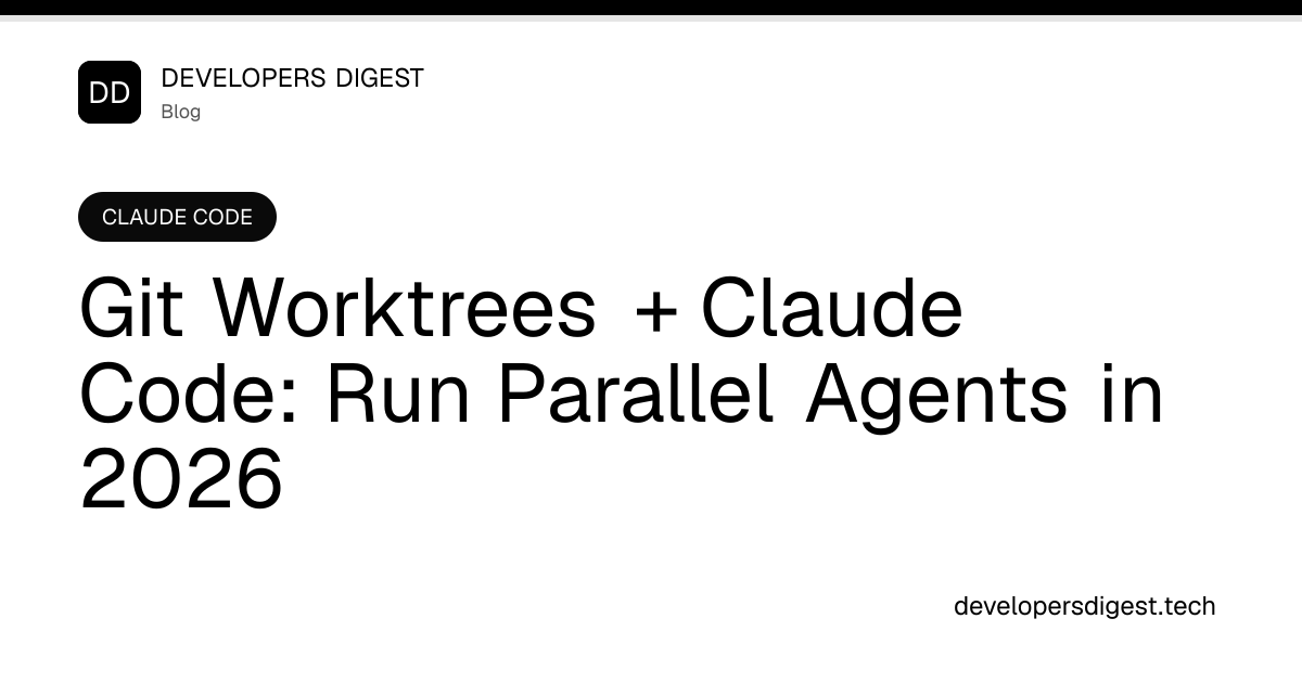 Git Worktrees + Claude Code: Run Parallel Agents in 2026