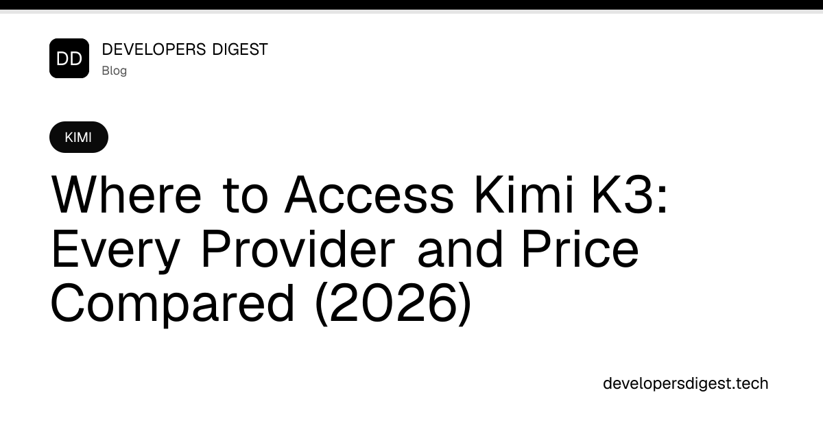Kimi K3 provider 矩阵：Modal / Baseten / DigitalOcean 同日上线