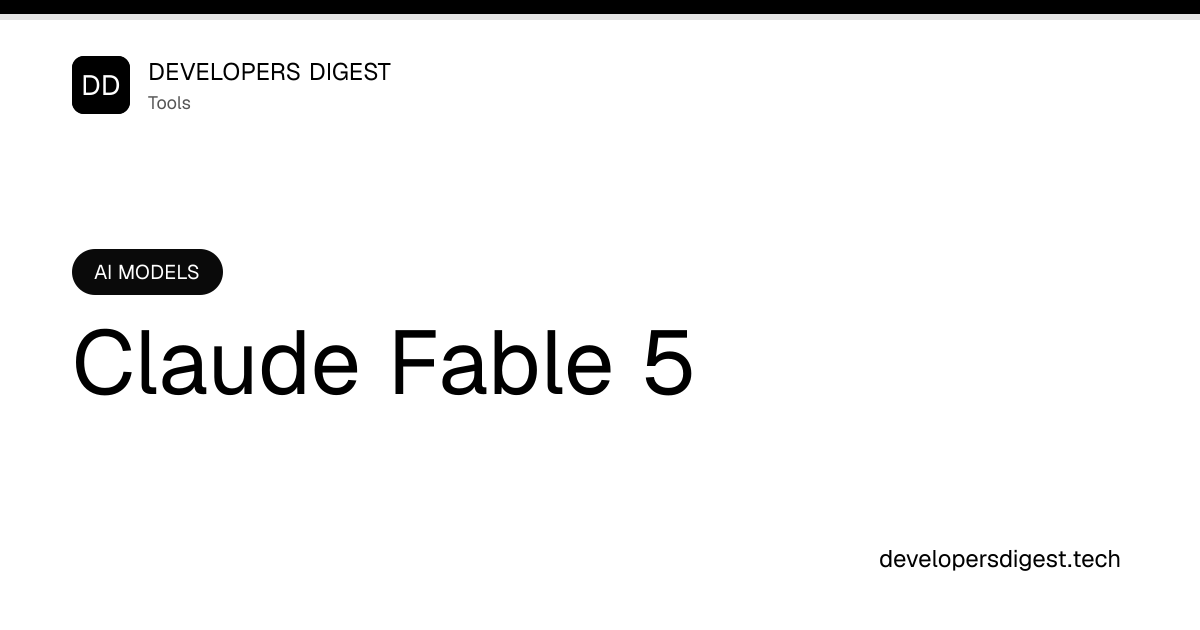 Claude Fable 5 - Review & Setup Guide - Developers Digest